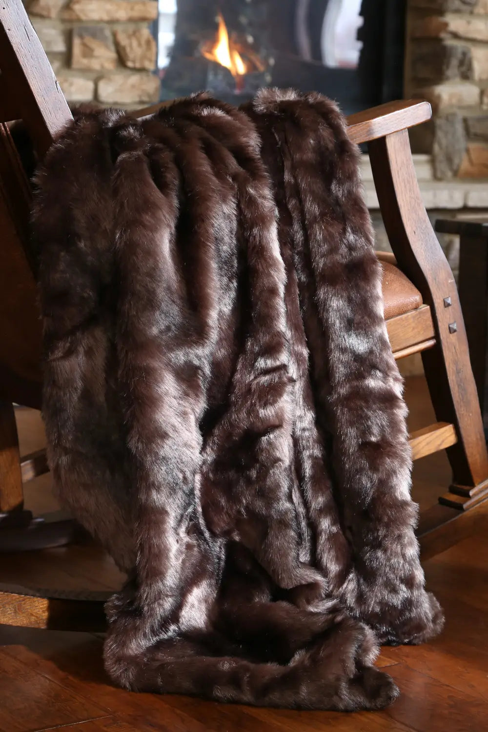 Linen Mart - Manta Sherpa de felpa de piel de vaca sintética con pelo en la  piel