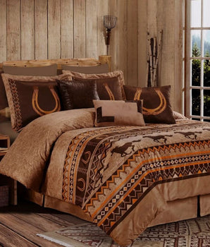 Southwestern Wild Horses Comforter Set - Comforters & Sets